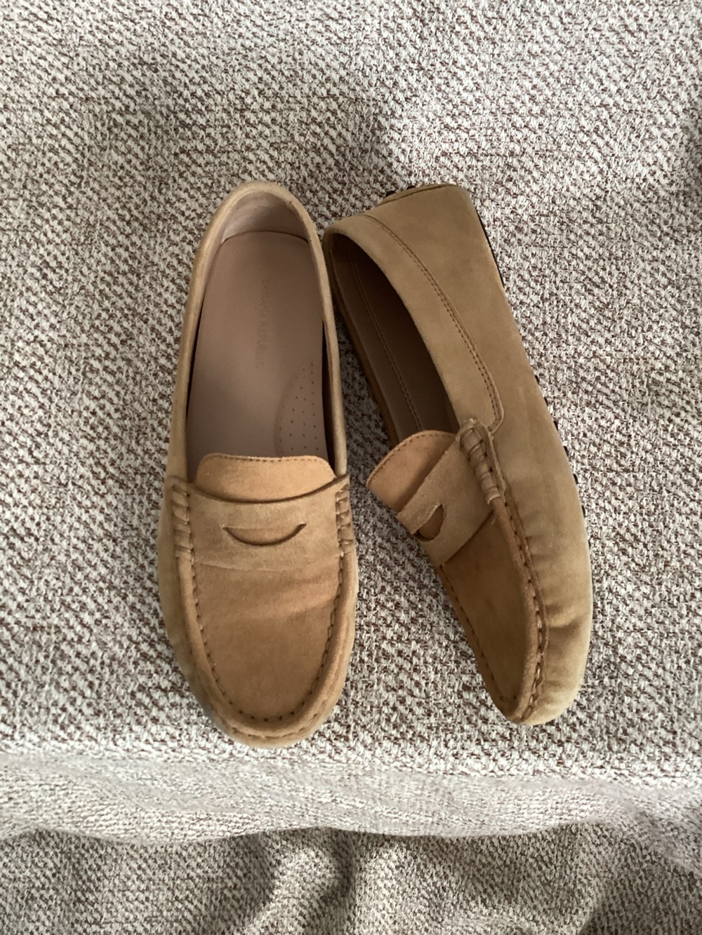 Banana Republic Suede Leather Loafers, Size 6.5